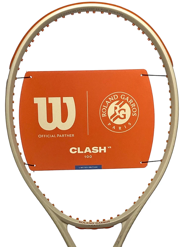 Wilson Clash 100 V2 Roland Garros 2024 (non-cordée)